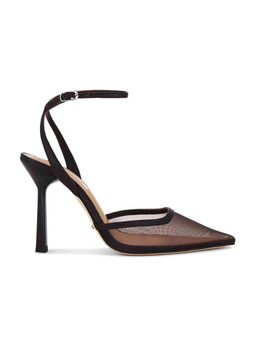 Tony Bianco Georgie Pump in Choc high heel sling back pointed toe mesh